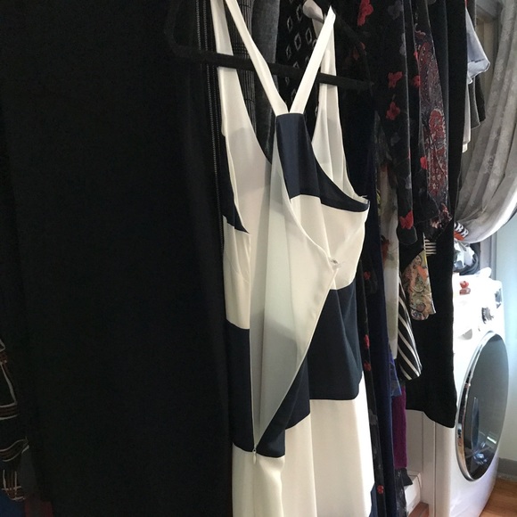 Blue & White Striped Maxi Dress - Picture 2 of 8